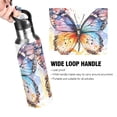 thumbnail image 4 of Colorful Butterfly Stainless Steel Water Bottle 20oz/600ml Double Wall Vacuum Insulation Leakproof for Sports Travel, 4 of 9