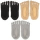 thumbnail image 3 of BRIGHTFUFU 3 pares de calcetines de corte bajo para mujer, calcetines con punta separada, calcetines invisibles con punta, 3 of 7
