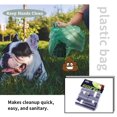 thumbnail image 4 of Worallymy Bolsa para recoger caca de mascotas para caminar al aire libre viajar bolsa plegable para recoger desechos de mascotas grande 6 rollos Worallymy JD735919635, 4 of 5