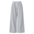 thumbnail image 5 of DJDLJWCJ Teen Girls Fleece Lined Sweatpants 5-15 Thickened Winter Warm Wide Leg Athletic Pants Elastic Waist Side Pocket Casual Pants Gray Size 9, 5 of 9