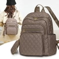 thumbnail image 2 of Faraee Womens Backpack Purse Waterproof Nylon Designer Fashion Daypacks Work Travel Handbags Ladies Casual Shoulder Bag Khaki, 2 of 9