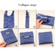 thumbnail image 4 of Bolsas de tela para comestibles/bolsas de mano, reutilizables, plegables, reciclables para compras, cabe en el bolsillo, ecológicas para comestibles, resistentes al agua, livianas, fuertes y duraderas, 4 of 5