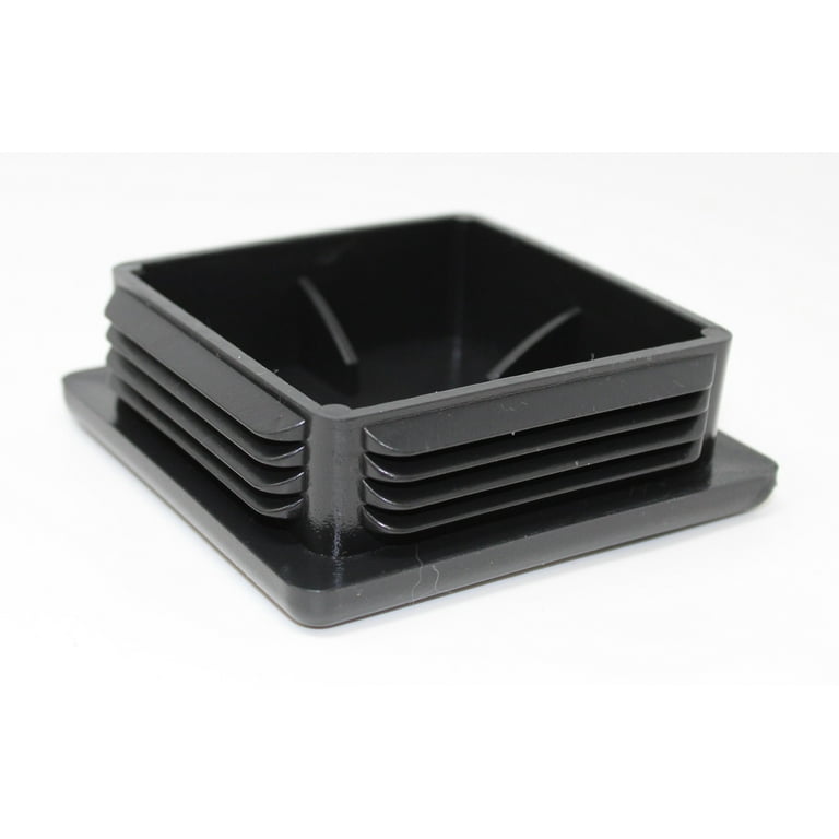 Plastic 4x4 inch Black Square Tubing Cap Finishing Plug Pipe Tubing End Cap Durable Chair Glide Universal 4