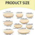 thumbnail image 2 of XKHHLH Bamboo Lids for Glass Cups, Reusable Wooden Storage Lids with Labels & Silicone Seal for Yogurt Glass Jars, Regular Mouth Lids for Ball/Mason Jars, 2 of 8