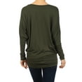 thumbnail image 4 of Moa Collection Women's Relaxed Fit Tunic Top Dolman Sleeve Knit Casual Style, 4 of 4