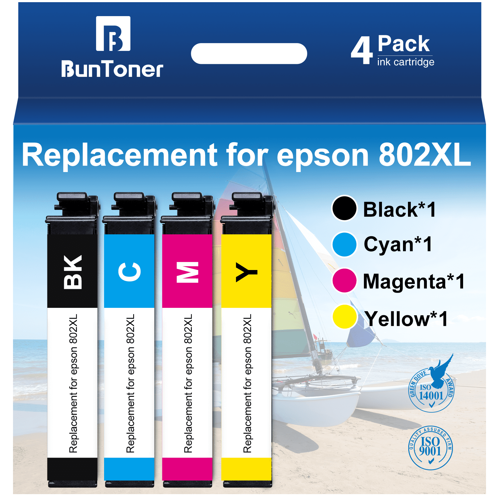 Kingjet 222XL Ink Cartridges for Epson Expression Home XP-5200