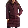 thumbnail image 1 of Chaqueta puffer maxi para mujer Reebok, larga e утепlada, color borgoña, talla L, 1 of 7