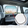thumbnail image 3 of KUIFORTI Beach Starfish Car Window Shades for Side Window, Foldable Car Sun Shade Baby UV Protection, Cling Car Window Screens, Easy to Install, 3 of 6