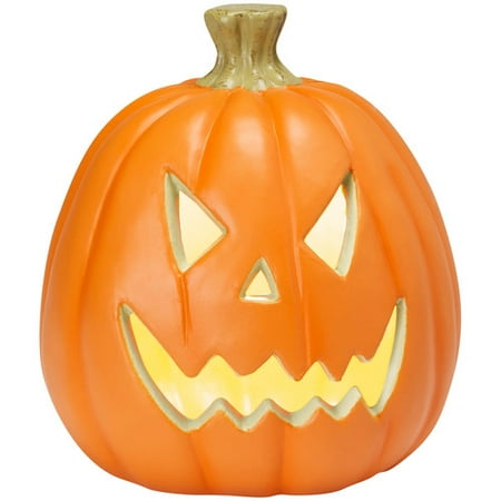 9" Scary Face Jack-O-Lantern