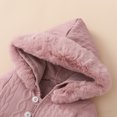 thumbnail image 4 of Girl Clothes Girl Outfits Baby Girl Clothes Outfits Girls Hooded Long Sleeve Romper and Pants Outfit Hot Pink 0-3 Months, 4 of 5