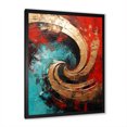 thumbnail image 3 of Designart "Majestic Motion Spiral In Red And Blue III" Abstract Spirals Picture Framed Canvas Wall Art, 3 of 5