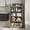 Gray oak color, variant on YQ JENMW 5-Tier Narrow Bookcase,Tall Bookshelf Storage Organizer,Open Display Shelf for Living Room,Bedroom,Home Office,White