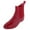 Red, variant on CTM  Solid Color Waterproof Ankle Rain Boots (Women)