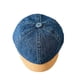 thumbnail image 5 of Gorra de béisbol para niños, con visera, de mezclilla lavada, suave, para deportes. Azul oscuro, 5 of 9