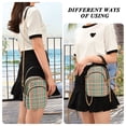 thumbnail image 6 of FORMRS Crossbody Bag for Women Quilted Travel Shoulder Cell Phone Purse with Chain Strap Handbag, Red Green Tartan Pattern, 6 of 7