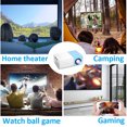 thumbnail image 3 of Mini Projector, 1080P Full HD Portable LED Projector Compatible with Laptops, PCs, Tablets, Cell Phone, Smart Video Projector Movie Projector Home Theater for Bedroom Outdoor, 3 of 8