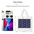 thumbnail image 3 of Cauagu Bicycle1 Pattern Women's Plush Tote Bag,Soft Underarm Bag Ladies Fluffy Shoulder Bag Plush Handbag Women Furry Tote Bag for Autumn and Winter, 3 of 7