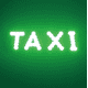 thumbnail image 1 of Luz de taxi, señal nocturna de taxi de 12 V CC, ABS azul claro + señal de taxi iluminada de metal, para parabrisas de taxi, luz de advertencia LED luz vacía TAXI luz ER, 1 of 4