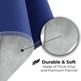 thumbnail image 4 of Exquisite Blue Stain-Resistant Vinyl Tablecloth with Flannel Backing Plastic Tablecloth - 54 x 108 Inch, 4 of 9