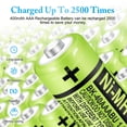 thumbnail image 3 of Pilas AAA recargables EOCIK BK-40AAABU 400 mAh 1,2 V (paquete de 6), 3 of 7