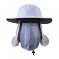 thumbnail image 1 of Ear Neck Cover Fishing Hat,Sun Cap with UPF 50+ Sun Protection and Neck Flap for Men and Women,Outdoor Wide Brim Windproof Sunshade Removable Ear Neck Cover Fishermen Hat, 1 of 4