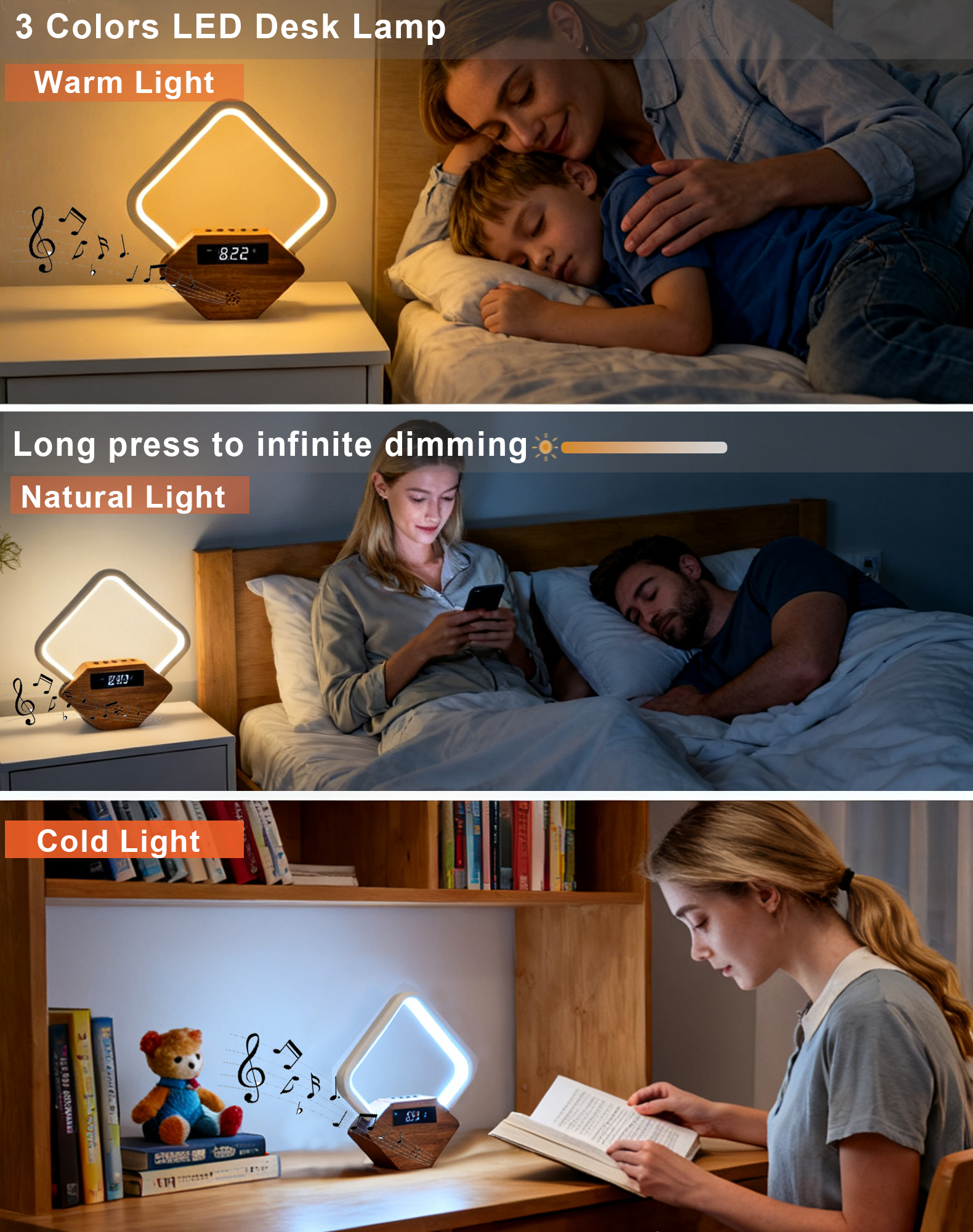 Sunrise Alarm Clock with White Noise Sound Machine, Wake Up Light for Bedrooms Heavy Sleepers Adults,Rain Thunderstorm Ocean Sleep Sounds,Bedside Lamps with Fast Charger USB C,Gift for Kid Baby