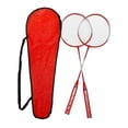 thumbnail image 3 of Colaxi Badminton Rackets Badminton Equipment 1 Pair Badminton Racquets Set Shuttlecock Racket for Couples Family Exercise Lawn Beach Red, 3 of 8