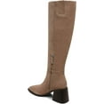 thumbnail image 6 of Sam Edelman Wade Stacked Heel Square Toe Retro Wide Calf Knee High Boots (Warm Sand Wife Calf, 10.5), 6 of 6