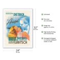thumbnail image 2 of Ernst Lubitsch’s Angel (Ange) - Starring Marlene Dietrich - Vintage French Film Movie Poster by Jacques Bonneaud c.1937 - Japanese Unryu Rice Paper Art Print 24 x 32 in, 2 of 4
