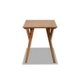 thumbnail image 3 of Baxton Studio Sahar Mid-Century Modern Transitional Walnut Brown Finished Wood Dining Table, 3 of 5