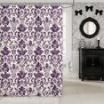 thumbnail image 2 of Manfei Hippie Damask Shower Curtain 72Wx72L,Exotic Style Bathroom Curtain, 2 of 6