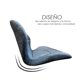 thumbnail image 3 of Silla de oficina con respaldo geométrica ergonómica ilios innova Azul, 3 of 5