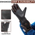 thumbnail image 2 of HANDLANDY Winter Insulated Work Gloves, 3M Thinsulate Thermal Water-Resistant Gloves for Men Women Touch Screen, Warm Ski Snowboard Cold Weather Gloves, 2 of 7