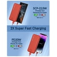 thumbnail image 4 of Cargador portátil Nusyddy de 12000 mAh con cable integrado y enchufe, 4 of 8