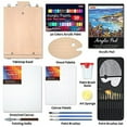 thumbnail image 2 of Acrylic Painting Set, Shuttle Art 59 Pack Professional Painting Supplies with Wood Tabletop Easel, 30 Colors Acrylic Paint, Canvas, Brushes, Palette, Complete Painting Kit for Kids, Adults, Artists, 2 of 8
