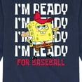 thumbnail image 3 of SpongeBob SquarePants - Ready For Baseball - Toddler And Youth Long Sleeve Graphic T-Shirt, 3 of 6