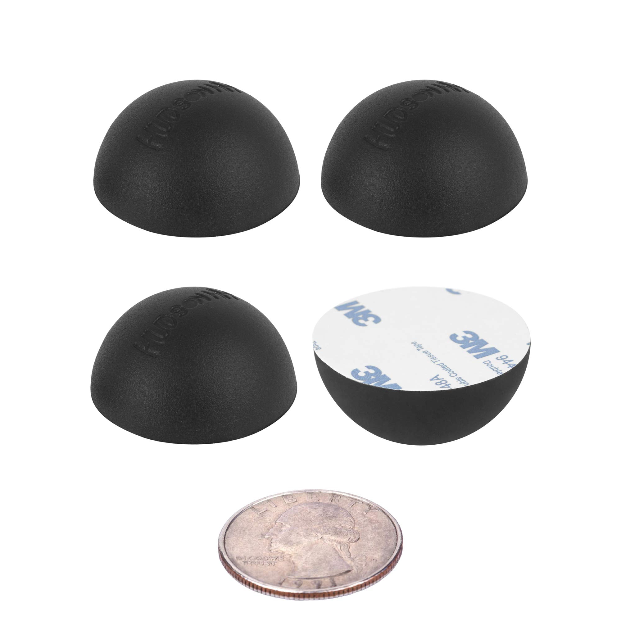 1\" Platinum Silicone Hemisphere Bumper, Non Skid Isolation Feet with