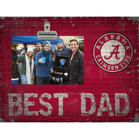 Alabama Crimson Tide 8'' x 10.5'' Best Dad Clip Frame