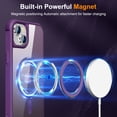 thumbnail image 3 of Allytechgroup iPhone 14 Plus Magnetic Case with Rotating Stand, Multi Angle Viewing Stand Anti-Scratch Compatible with Magsafe & Car Mount Phone Case for Apple iPhone 14 Plus, Purple, 3 of 7
