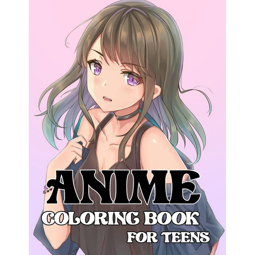 Anime coloring book for teens A Beautiful Japanese Anime