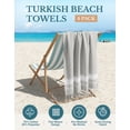 thumbnail image 2 of Casa Platino Sand Free Beach Towels 4 Pack – Lightweight, Quick Dry, Ideal for Summer Fun and Pool Days – Grey, 2 of 9