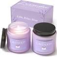 thumbnail image 1 of Lavender Scented Candle, BOYUJK Lavender Candles Scented Gift Set for Stress Relief, 2 Lavender Scented Soy Candles, Relaxation Gifts for Women (Lavender), 1 of 7