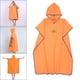 thumbnail image 4 of Bata sin mangas para cambiarse para playa, baño, natación, surf, poncho y toalla. naranja, 4 of 9