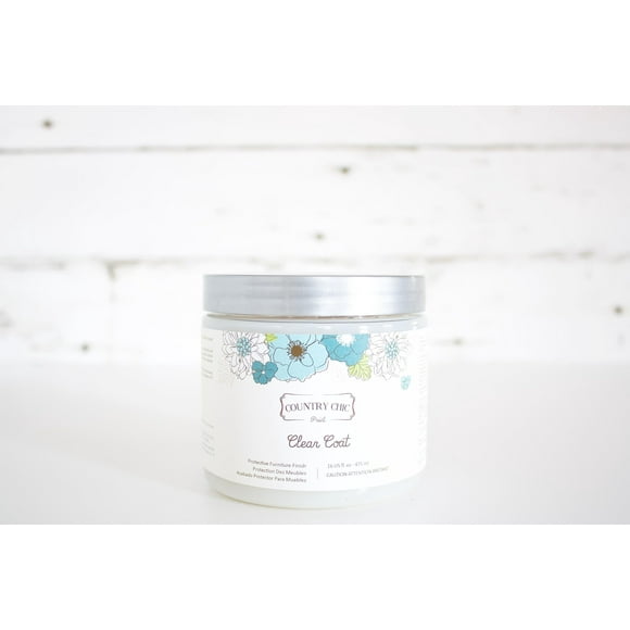 Clear Coat - Eco-Friendly Clear Satin Sheen Top Coat for Chalk Style Furniture Paint, Very Durable, Non Yellowing, Waterproof Sealant for High Traffi