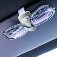 thumbnail image 1 of Caja de almacenamiento de soporte para gafas de sol montadas en el automóvil - Organizador de visera de sombrilla multiusos - Metal gris y ABS - Protección de esponja - Fácil instalación - 6,8x3,5, 1 of 7