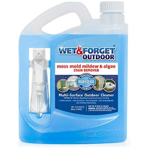 Wet & No Scrub Outdoor Cleaner For Easy Removal Of Green And