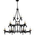 thumbnail image 6 of OCA5046EK Quoizel Lighting Octavia - 18 Light Chandelier-42 Inches Tall and 46 Inches Wide, 6 of 11