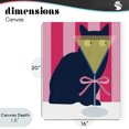 thumbnail image 4 of Stupell Industries Eclectic Playful Striped Cat with Martini Canvas Art, 16 x 20, by Lil' Rue, 4 of 8