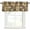 brown, variant on Sunflowers Rod Pocket Curtain Valance, Farmhouse Vintage Western Texas Star Plaid Farmhouse Window Valance for Living Room, Bedroom, Kitchen 42"W x 12"L