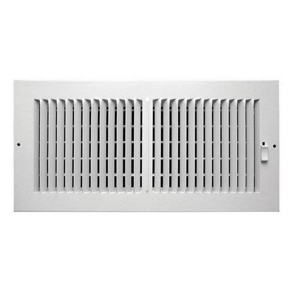 Truaire C102M 14X06 14 x 6 in. White 2-Way Wall  Ceiling Register